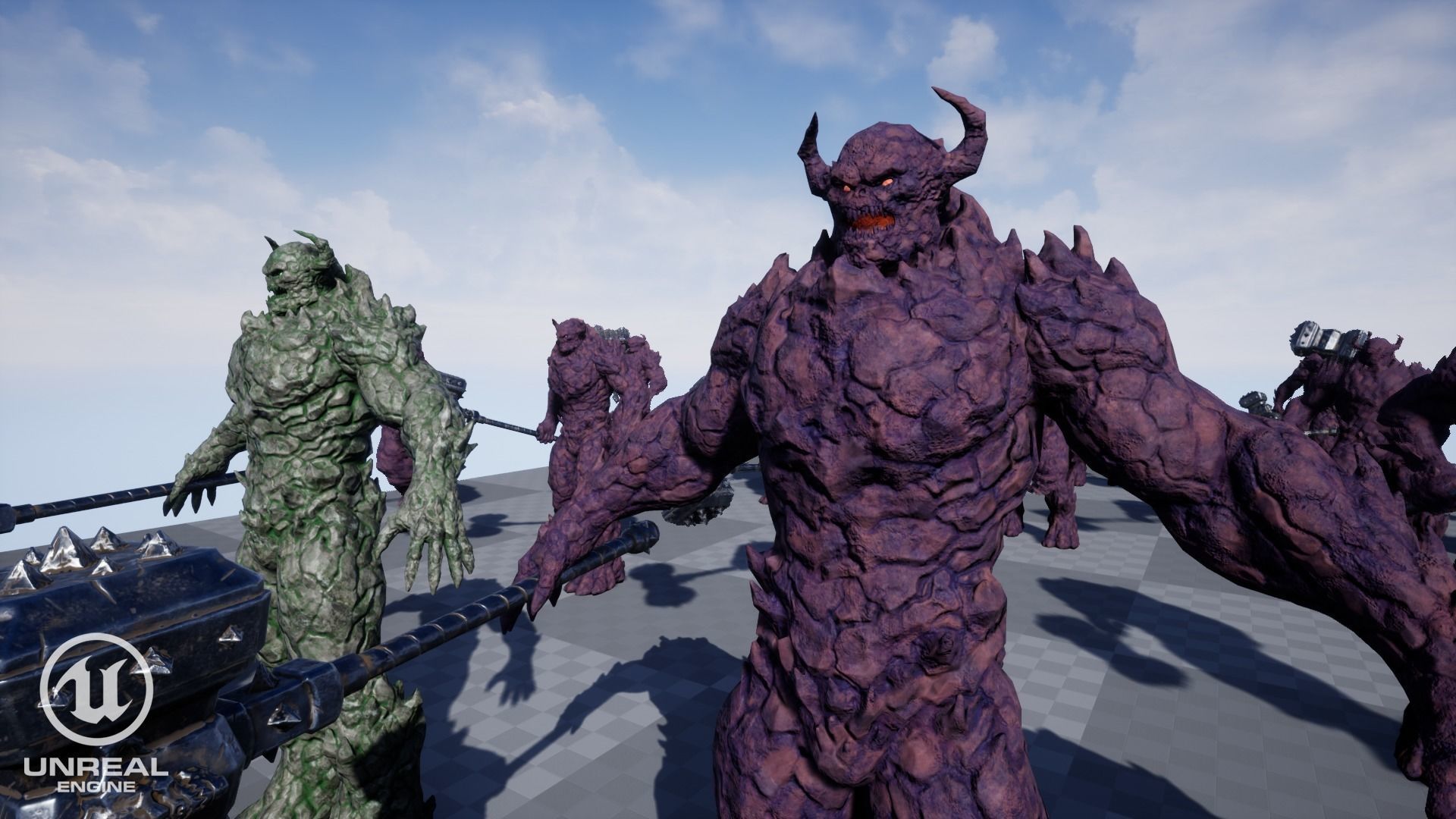 Monster - Game Ready flying in sky Low-poly 3D model_27