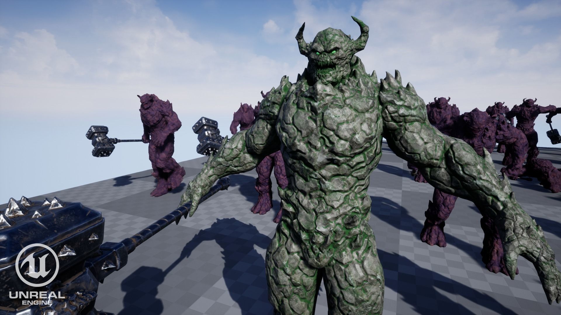 Monster - Game Ready flying in sky Low-poly 3D model_26