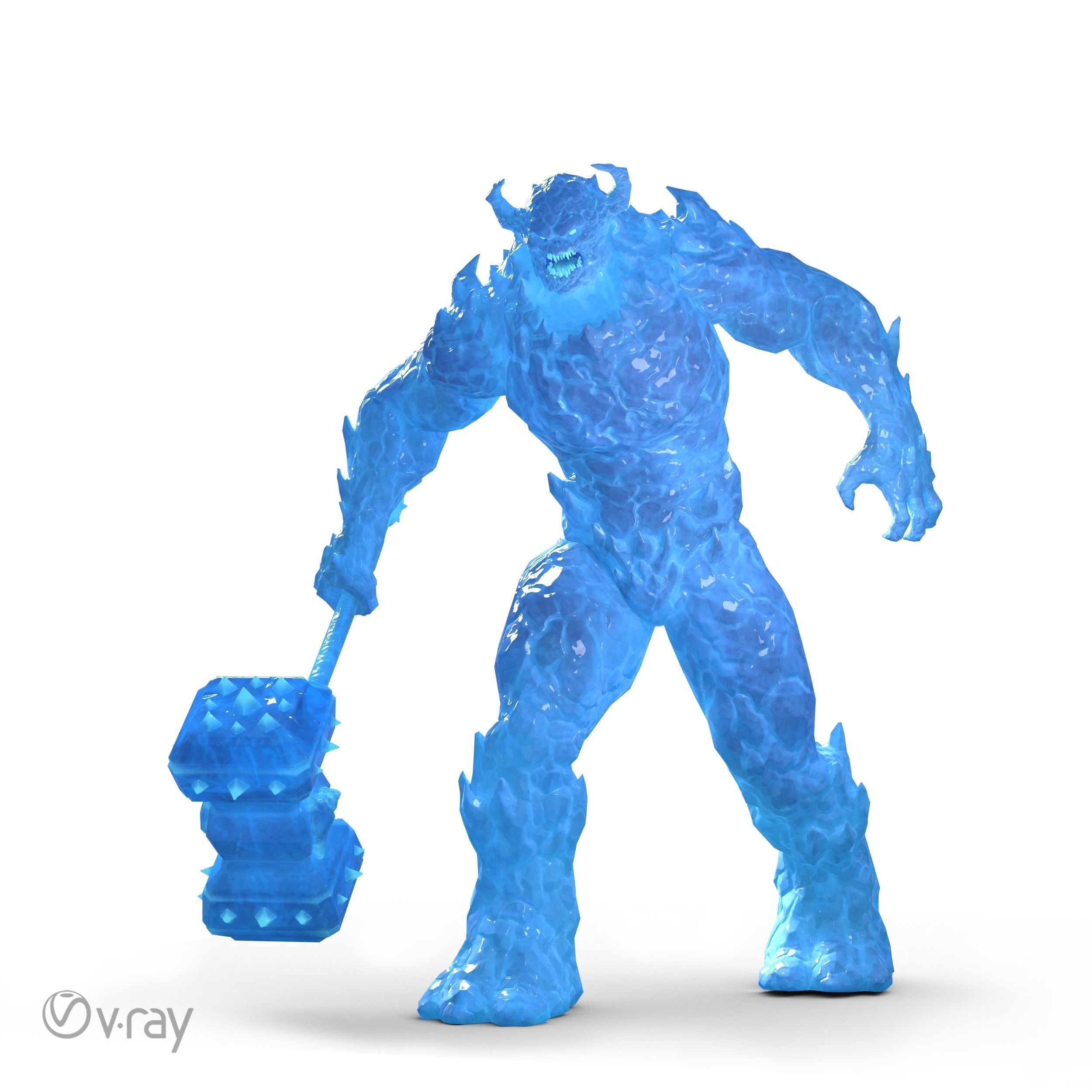 Monster - Game Ready flying in sky Low-poly 3D model_18