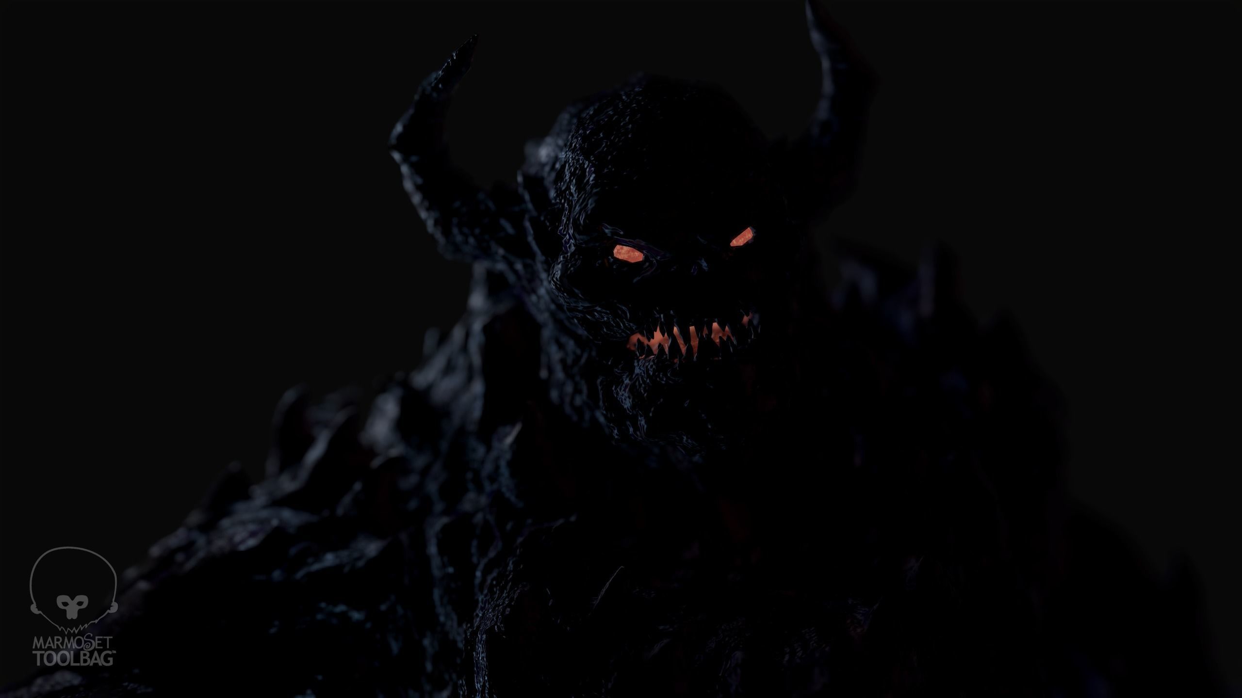 Monster - Game Ready flying in sky Low-poly 3D model_7