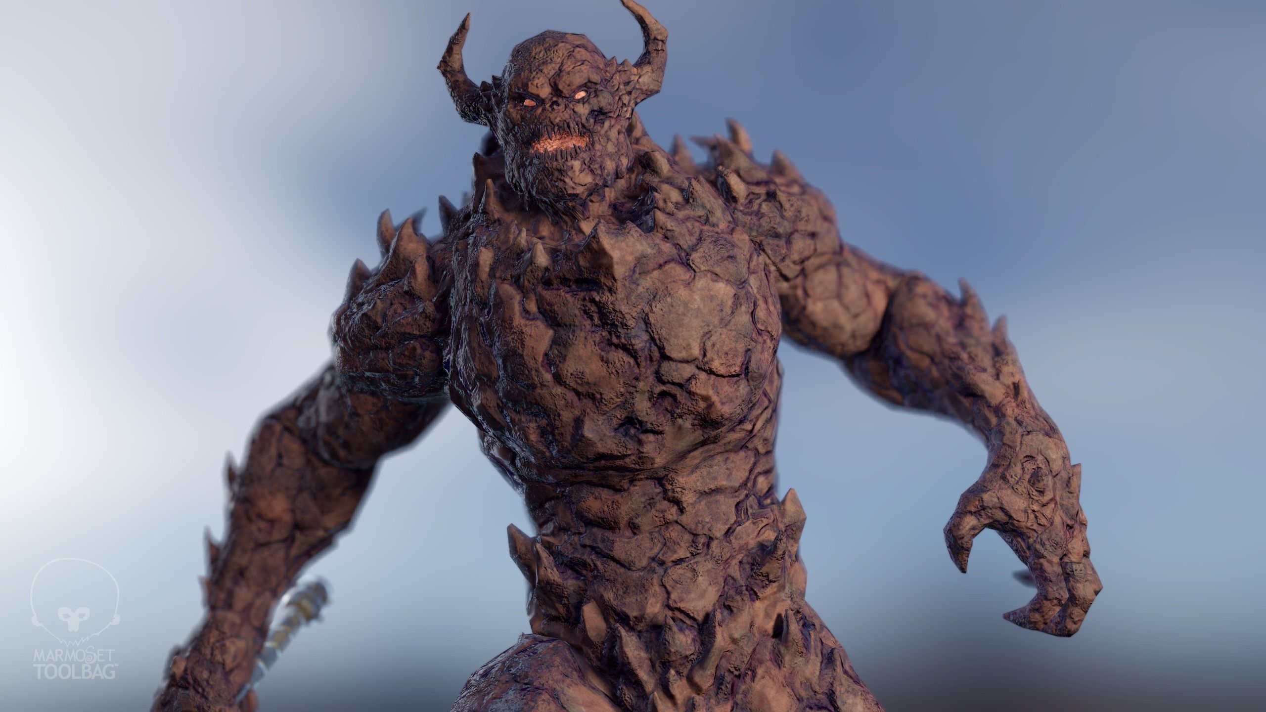 Monster - Game Ready flying in sky Low-poly 3D model_11