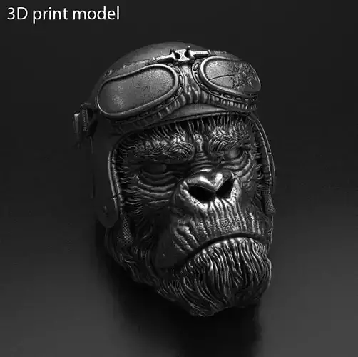 Animal Pendant jewelry biker monkey vol1  3D print model