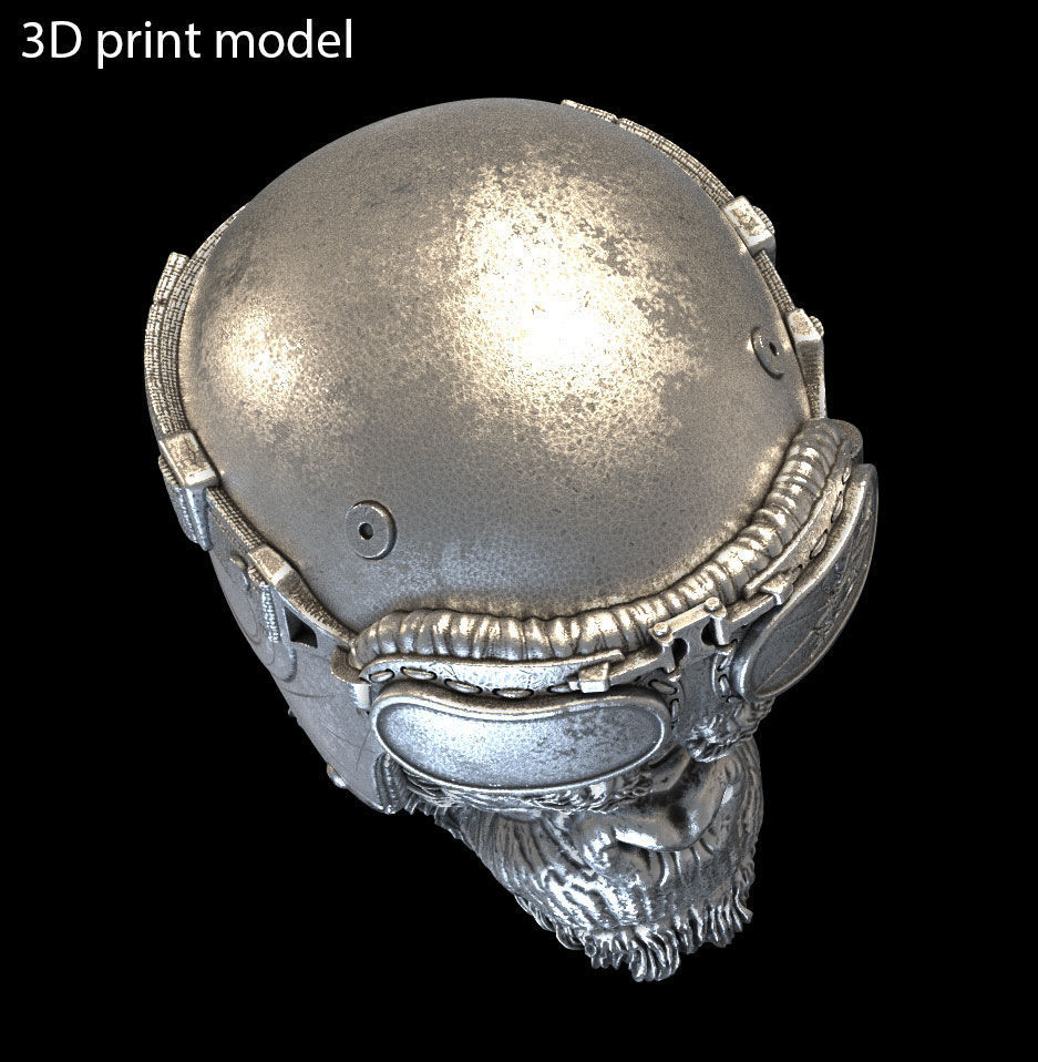 Animal Pendant jewelry biker monkey vol1  3D print model_5