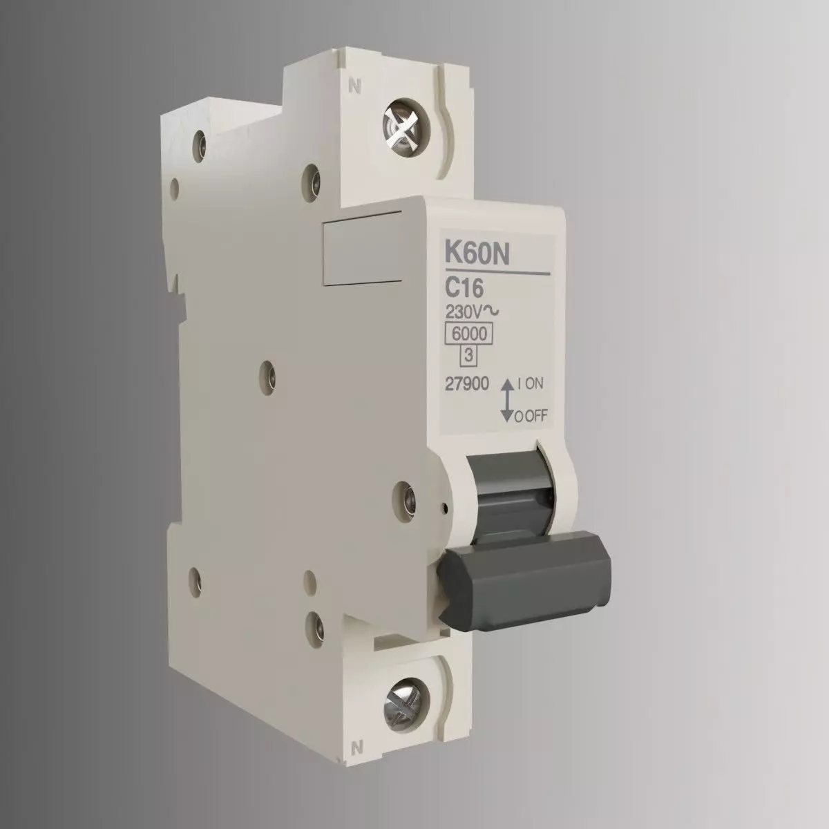 Mini Disjunctor Circuit Breaker Circuit Interrupter 3D model_0