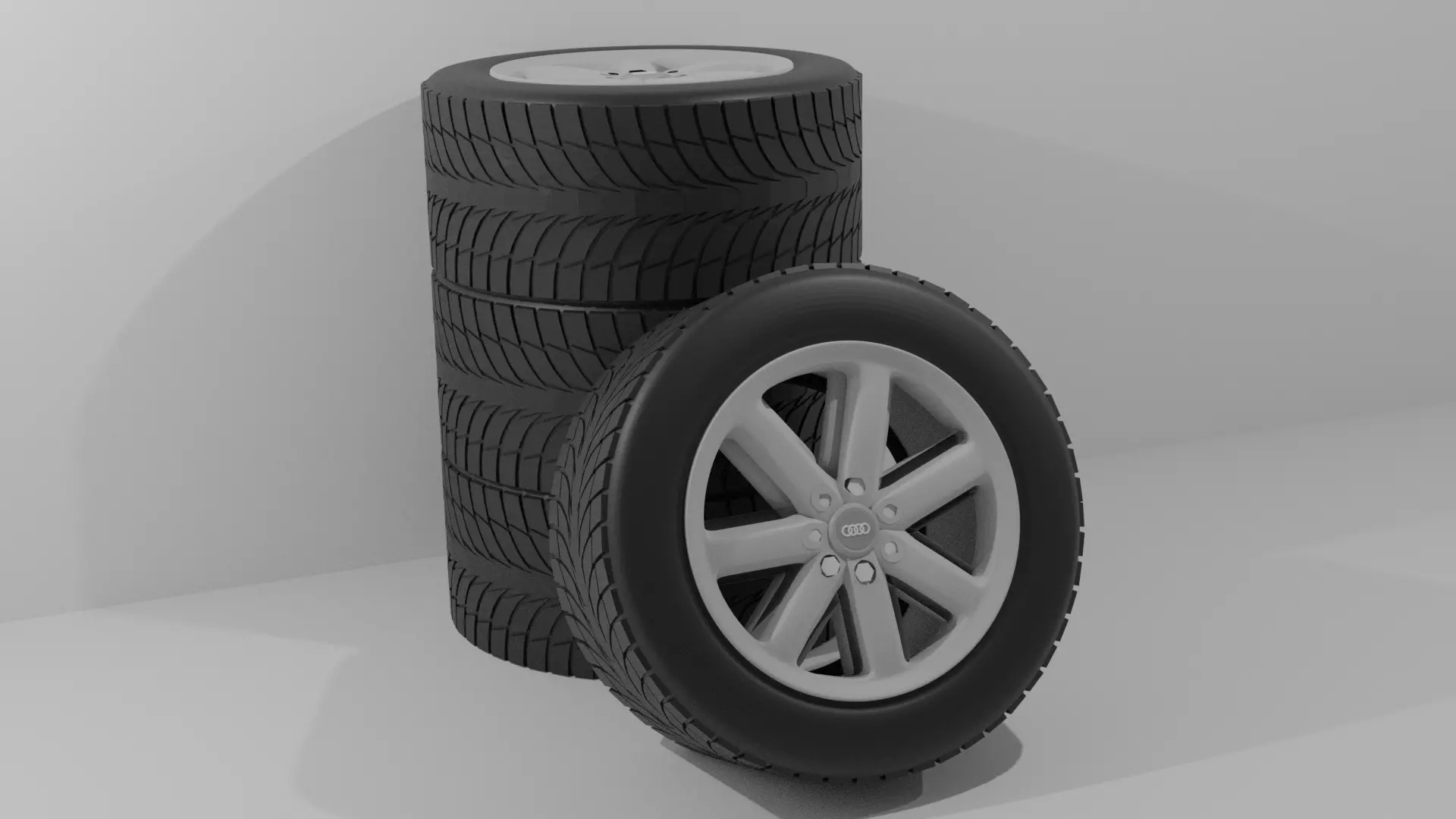 Audi wheel 3D model_0
