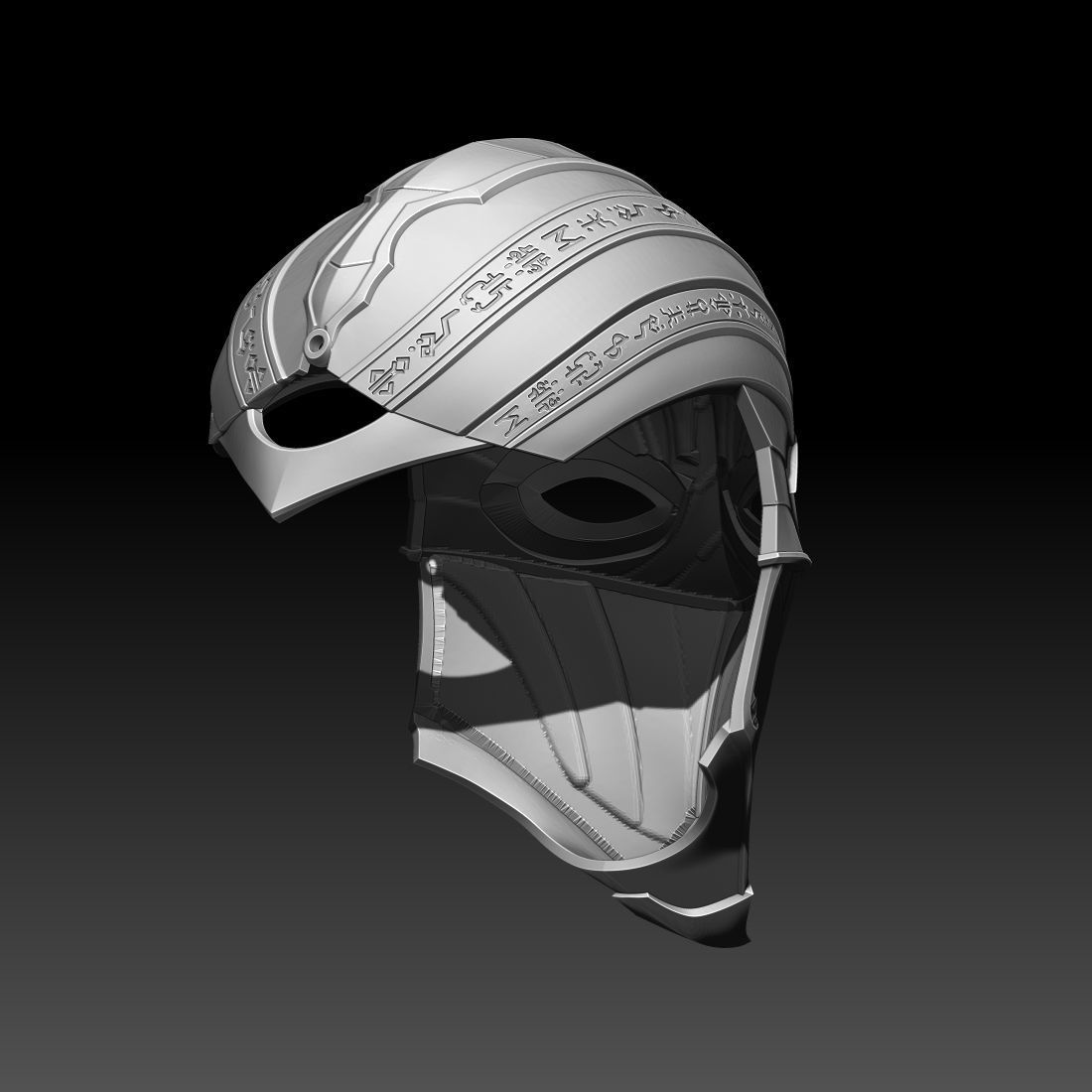 Noob Saibot mask helmet for cosplay Mortal Kombat 11 MK 3D print model_6