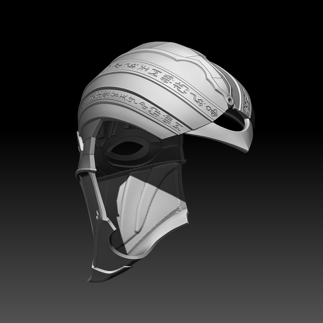 Noob Saibot mask helmet for cosplay Mortal Kombat 11 MK 3D print model_5