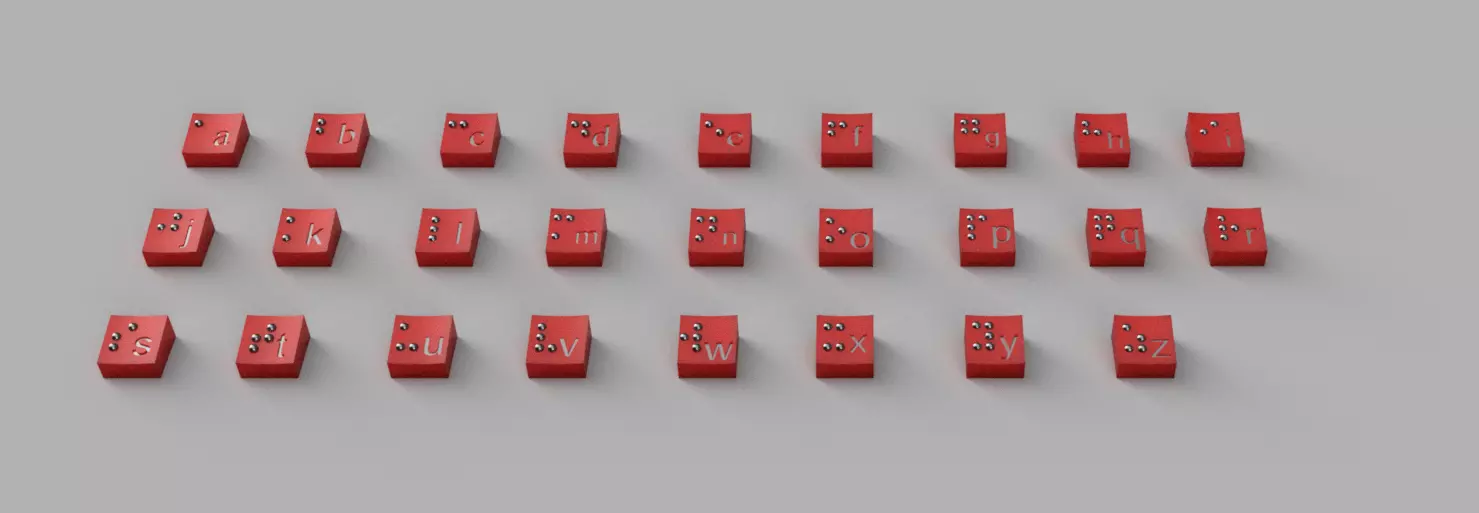 Keyboard brail switch 3D print model