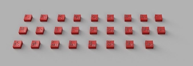 Keyboard brail switch 3D print model