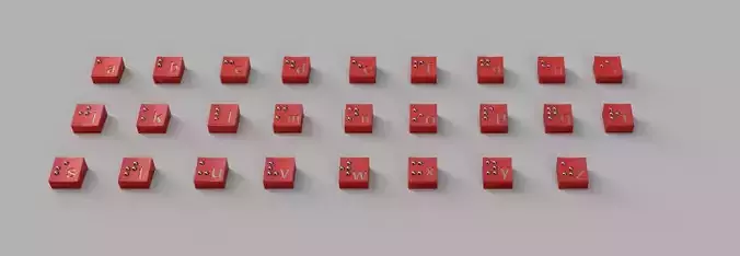 Keyboard brail switch 3D print model