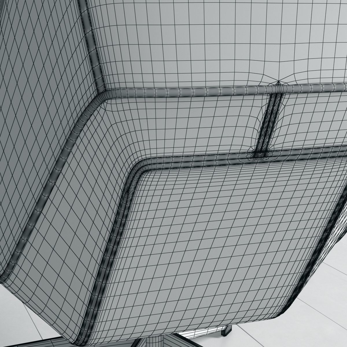 Swivel Occasional Chair 3D model_13