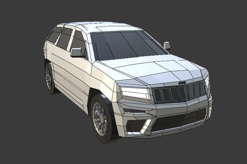 low-poly cars pack - 9 cars Low-poly 3D model_14