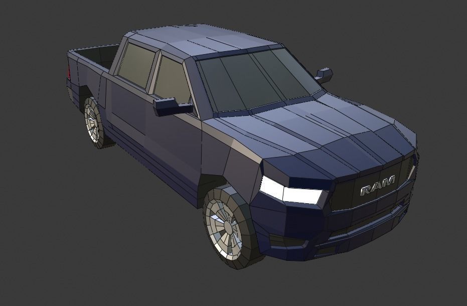 low-poly cars pack - 9 cars Low-poly 3D model_15