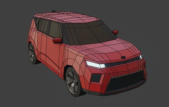 low-poly cars pack - 9 cars Low-poly 3D model_18