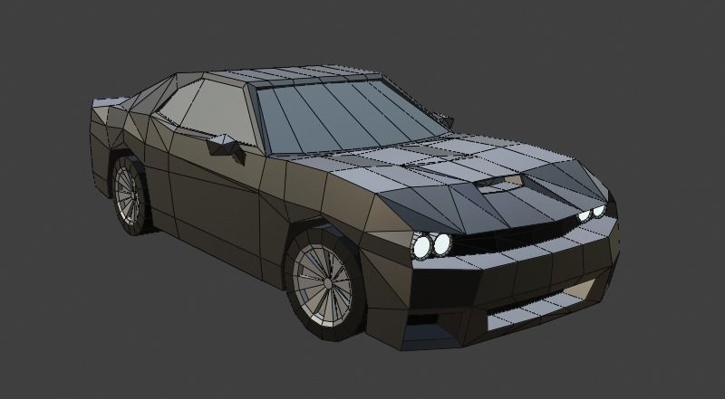 low-poly cars pack - 9 cars Low-poly 3D model_10