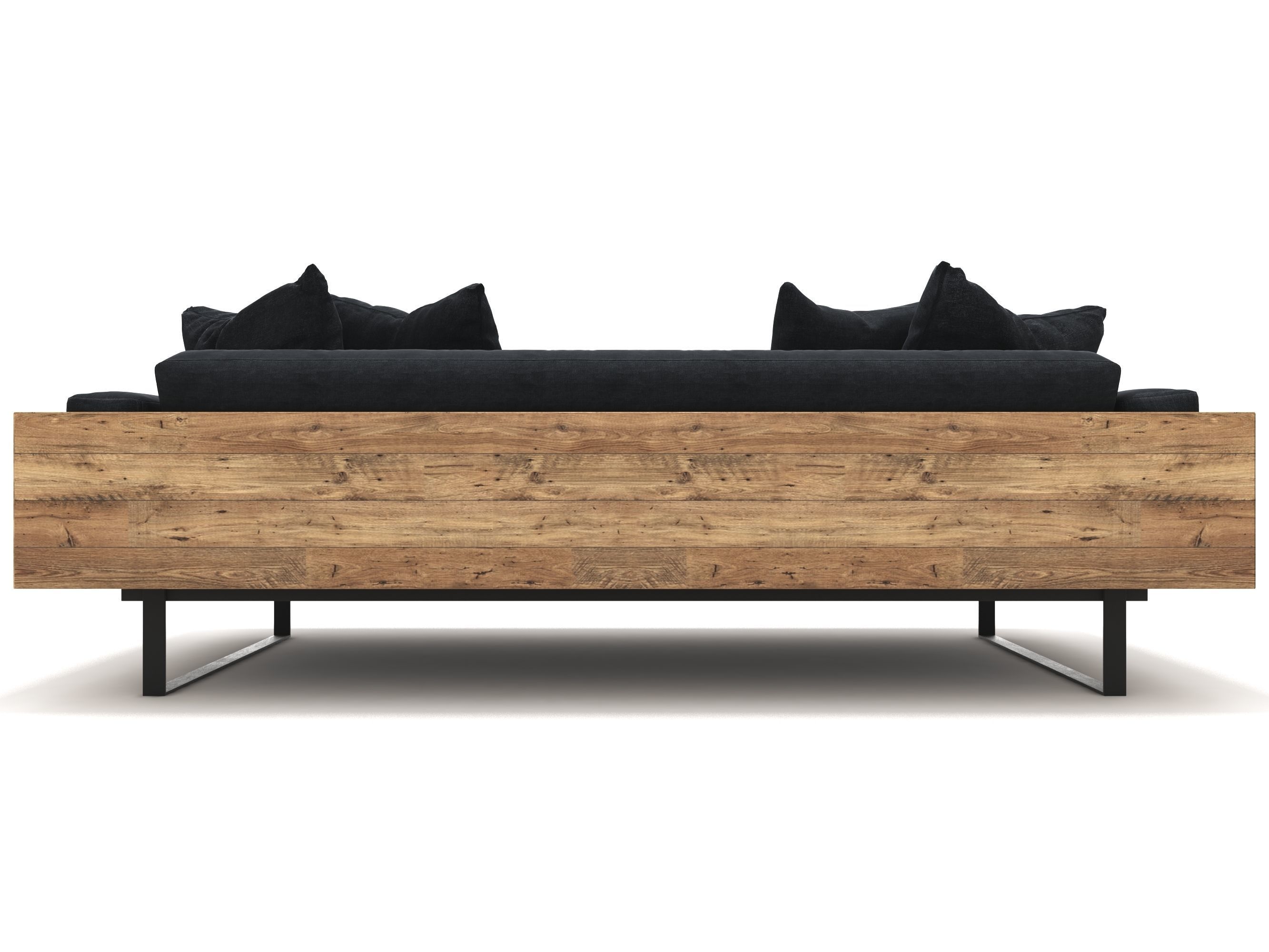 Reclaimed Wood Sofa 3D model_5