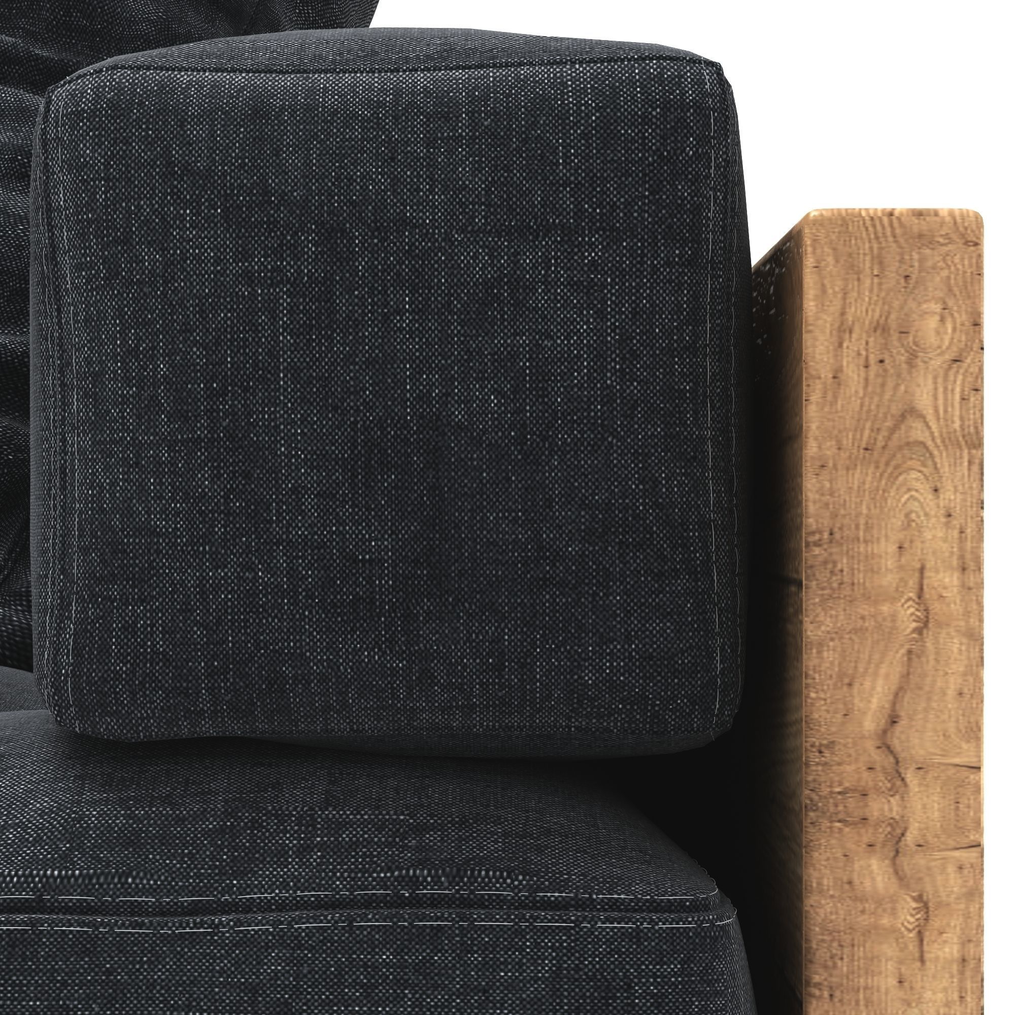 Reclaimed Wood Sofa 3D model_3