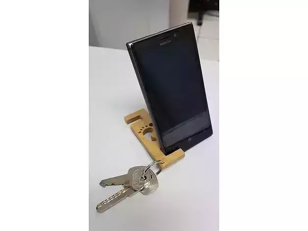 Mobile Stand Keychain Universal 3D print model