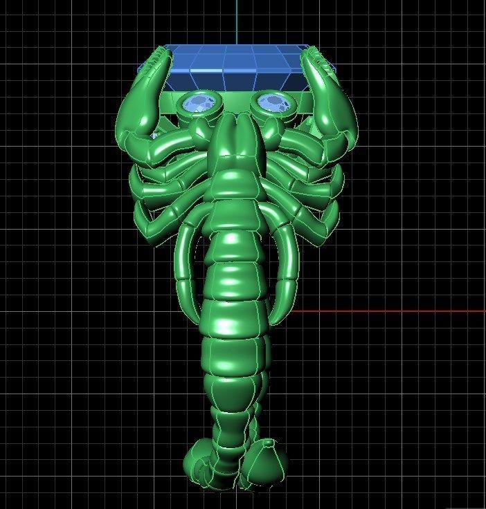 ring Scorpio 3D print model_4