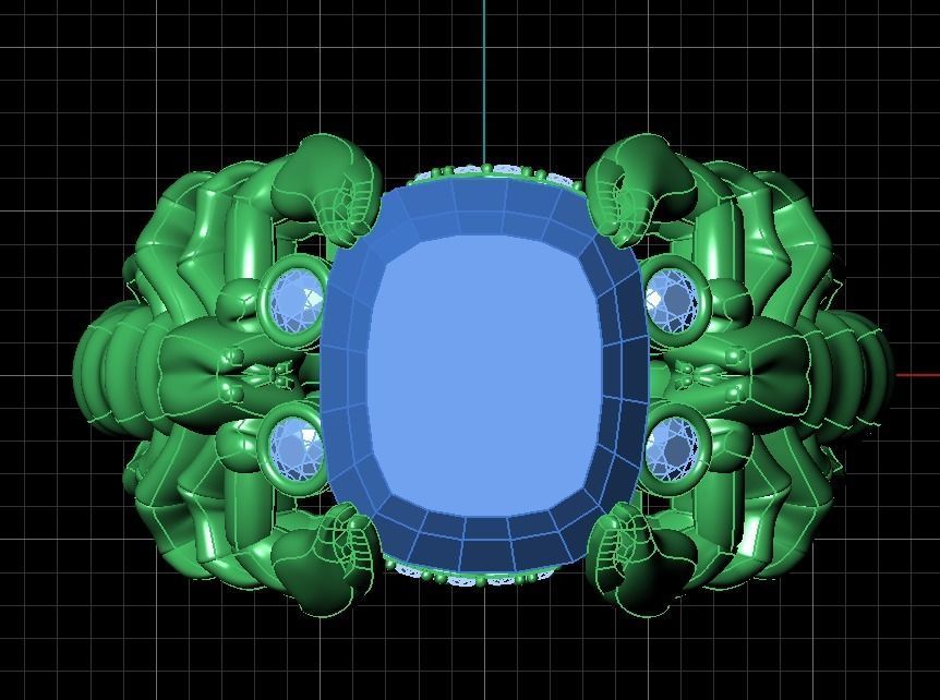 ring Scorpio 3D print model_3