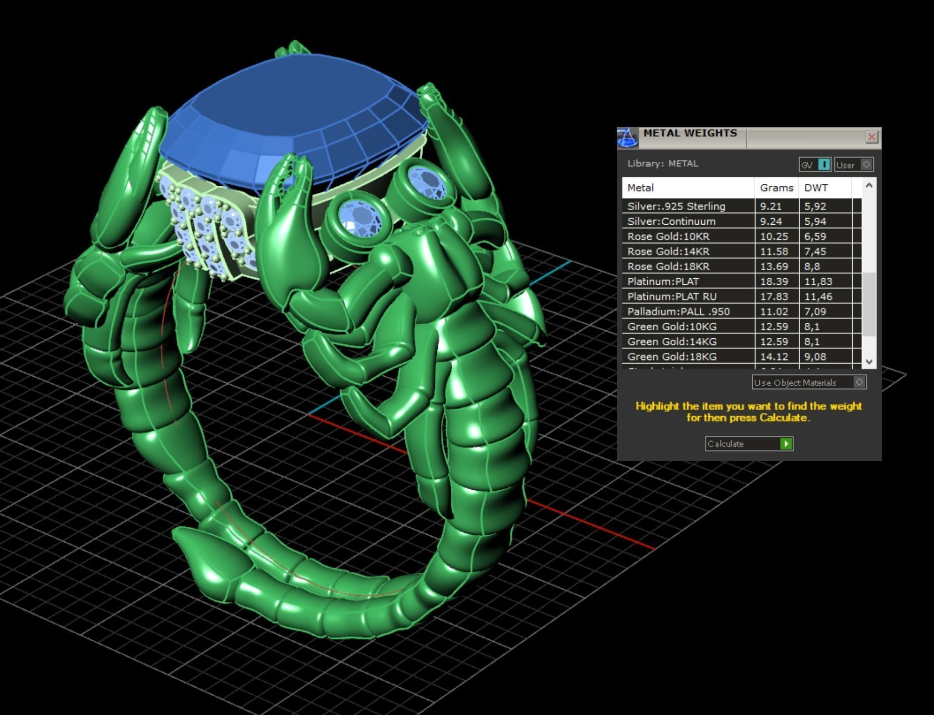 ring Scorpio 3D print model_7