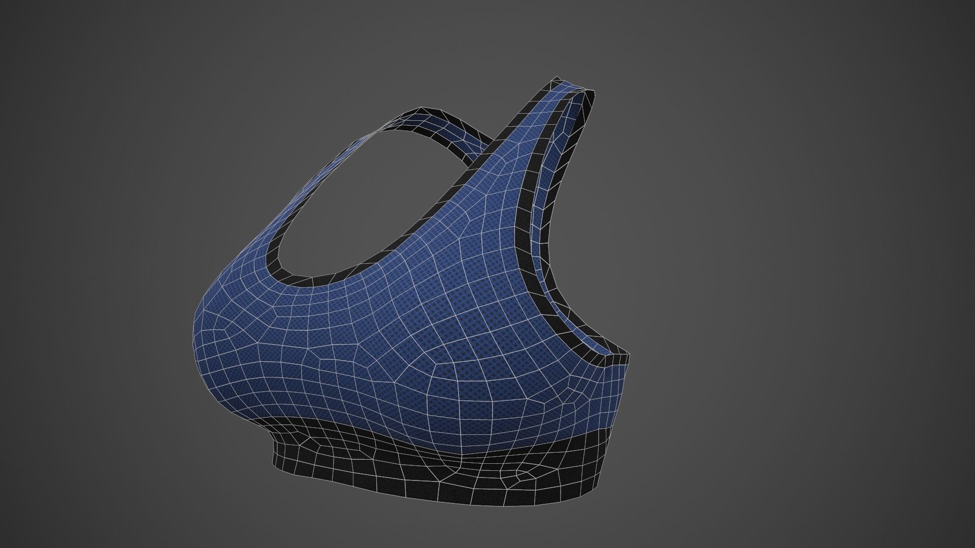 Female Sportswear gym clothing PBR 3 Low-poly 3D model_30