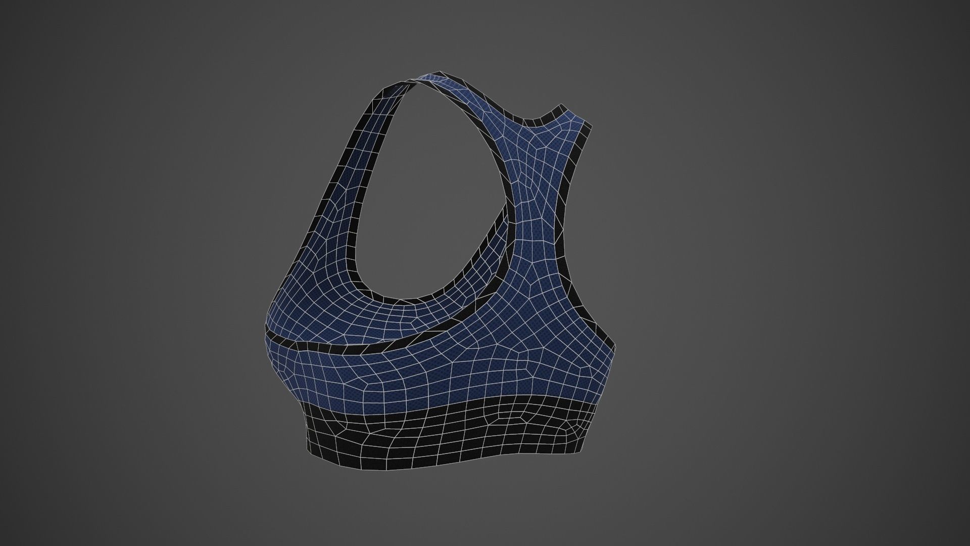 Female Sportswear gym clothing PBR 3 Low-poly 3D model_29