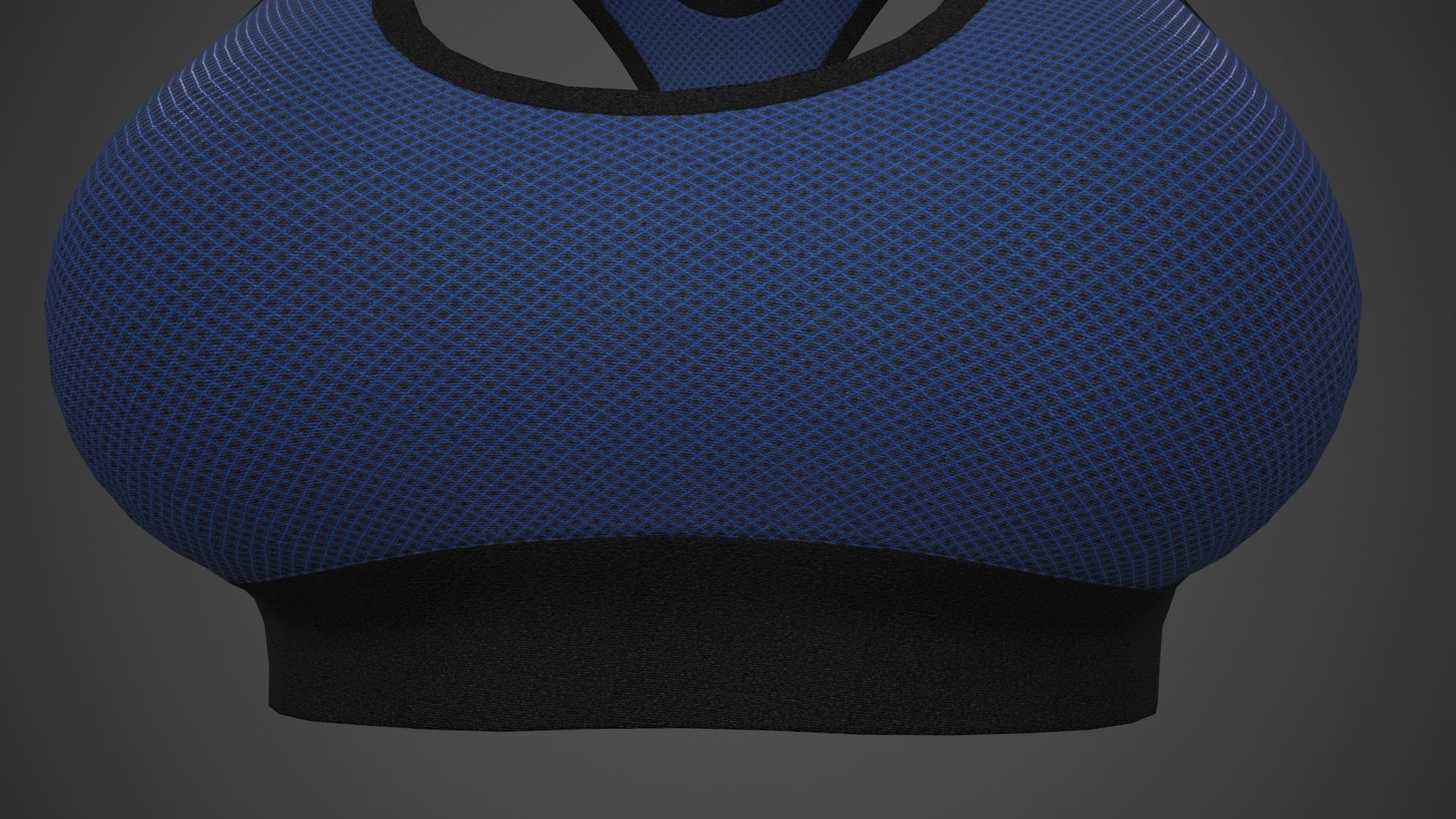 Female Sportswear gym clothing PBR 3 Low-poly 3D model_35