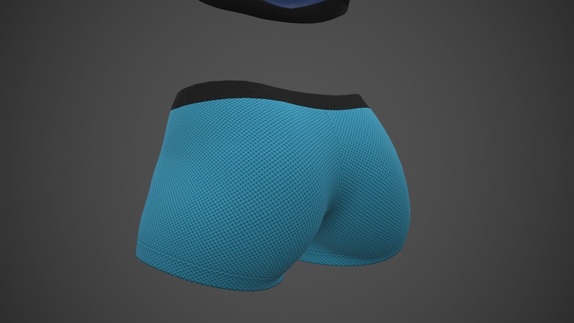 Female Sportswear gym clothing PBR 3 Low-poly 3D model_27