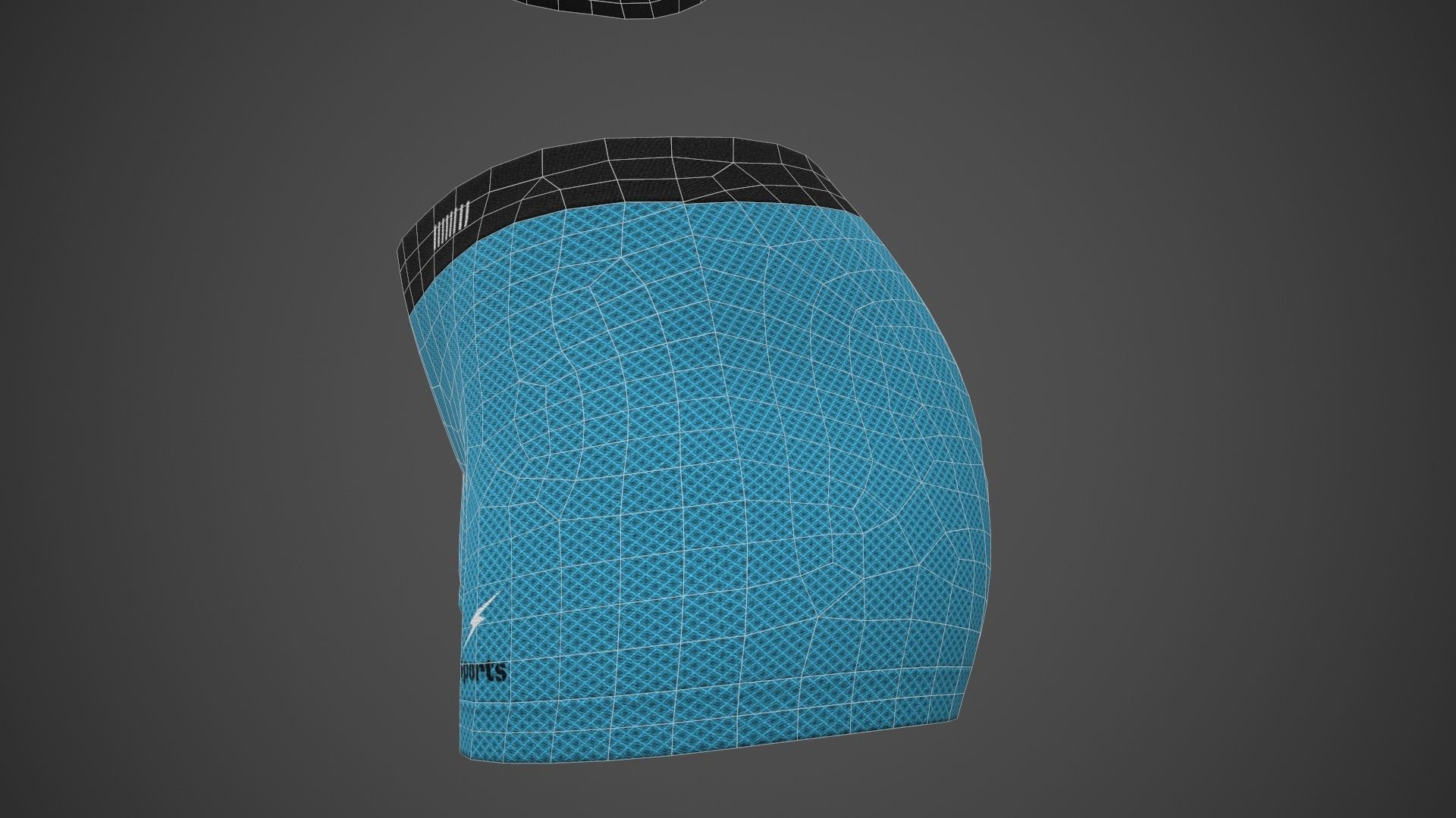 Female Sportswear gym clothing PBR 3 Low-poly 3D model_24