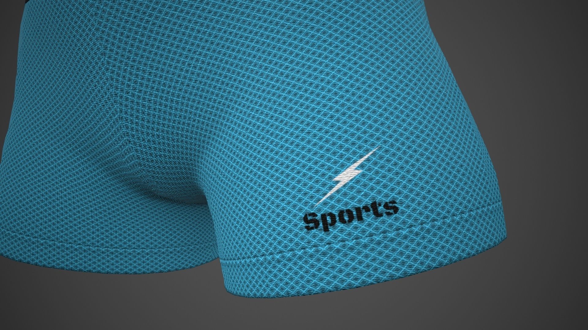 Female Sportswear gym clothing PBR 3 Low-poly 3D model_37