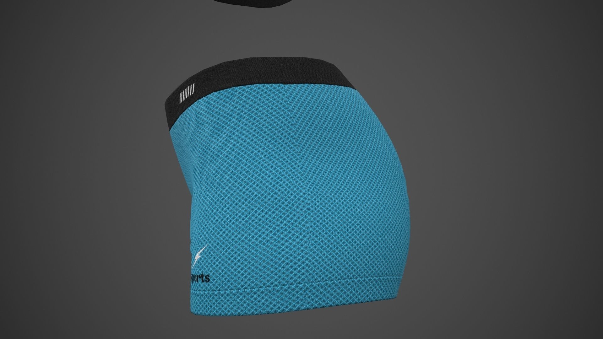 Female Sportswear gym clothing PBR 3 Low-poly 3D model_25