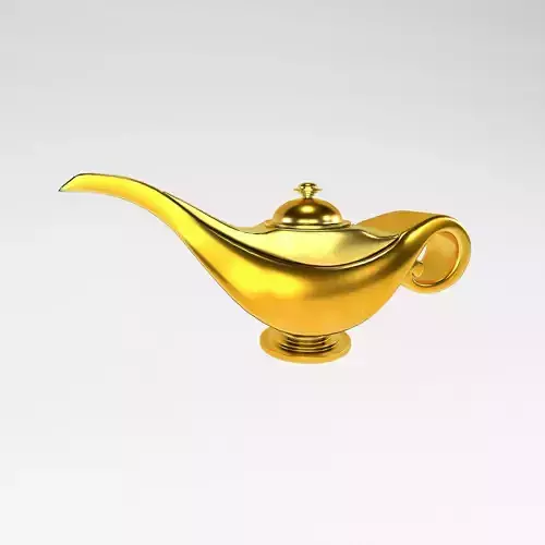 Aladdin Lamp v1 001 Low-poly 3D model