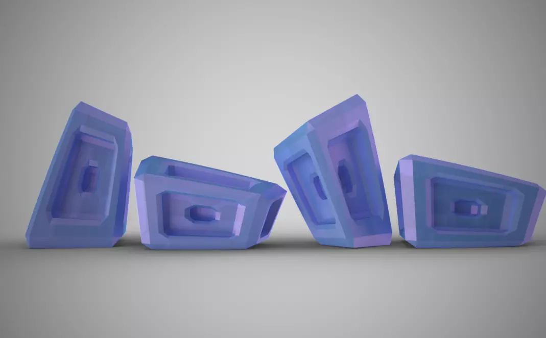Asymmetrical Ornaments 3D print model