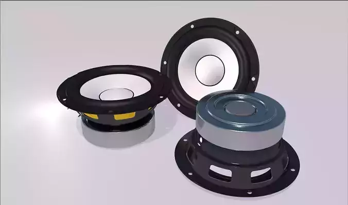 Speaker - Yamaha HS5-HS7-HS8 3D model