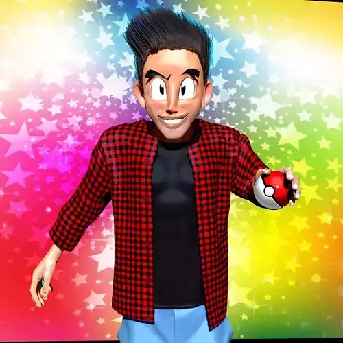 POKEMON NPC PBR Model Low-poly 3D model