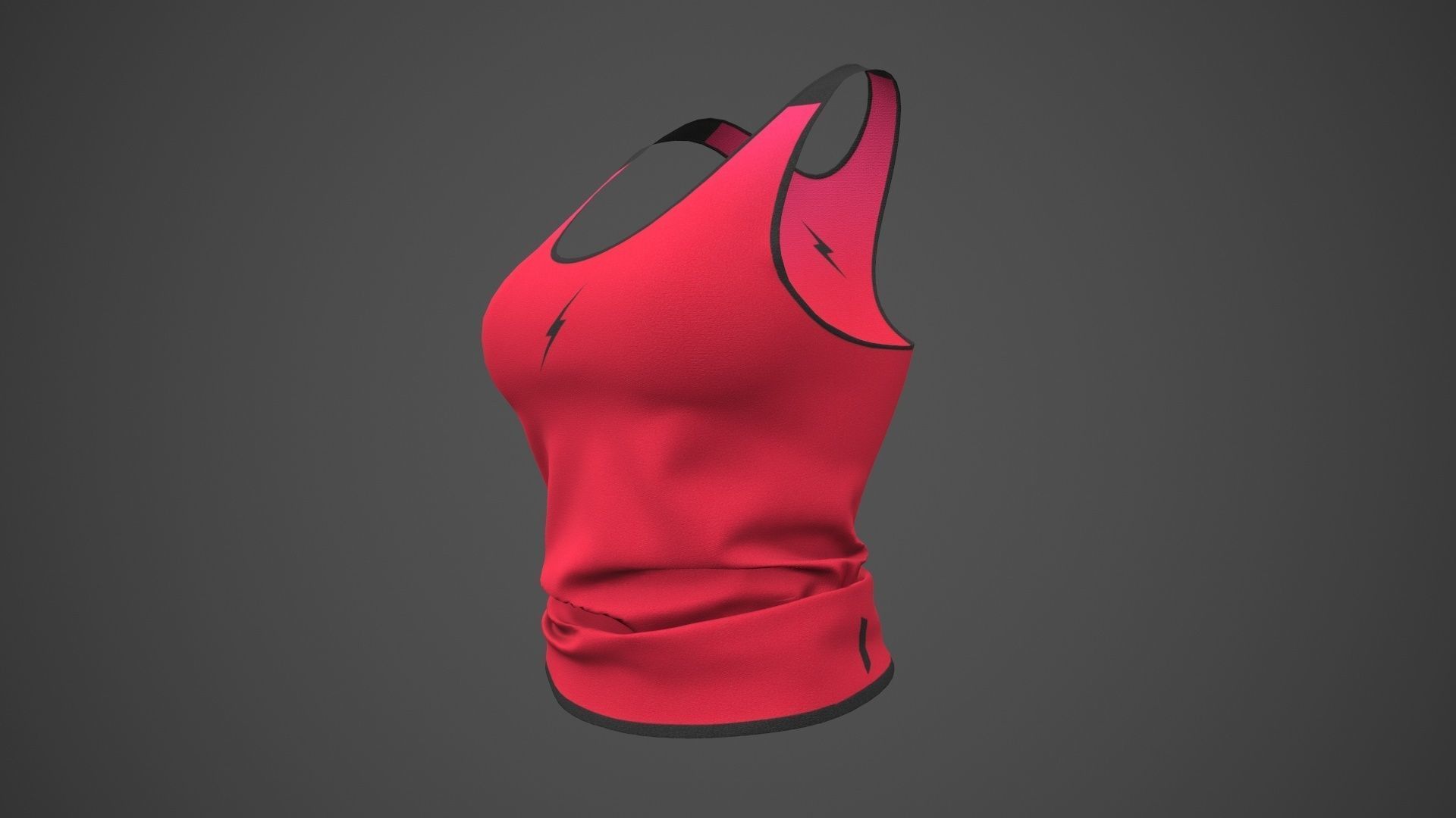 Female Sportswear gym clothing PBR Pack of 3 3D Model Collection_19