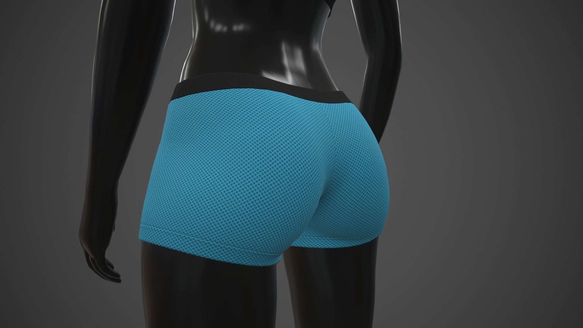 Female Sportswear gym clothing PBR Pack of 3 3D Model Collection_10