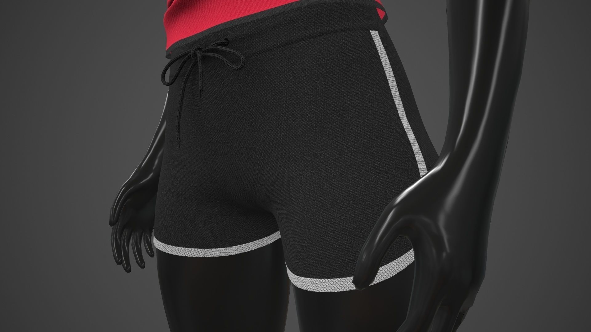 Female Sportswear gym clothing PBR Pack of 3 3D Model Collection_18