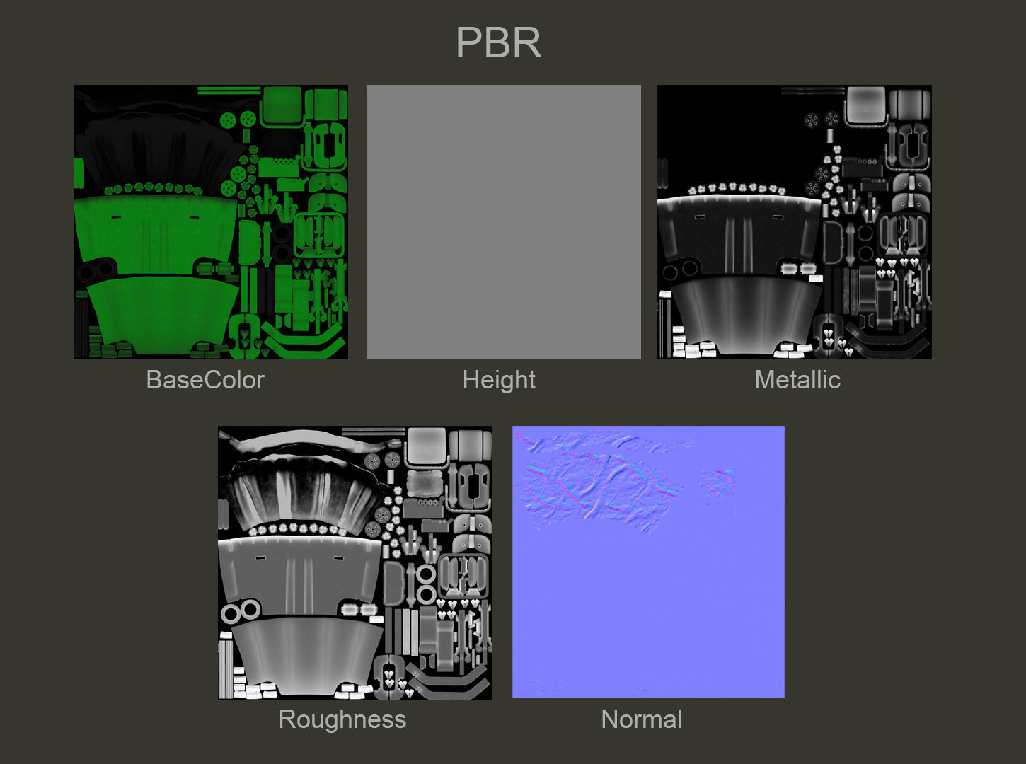 Waste bin with empty bag 3D model_8