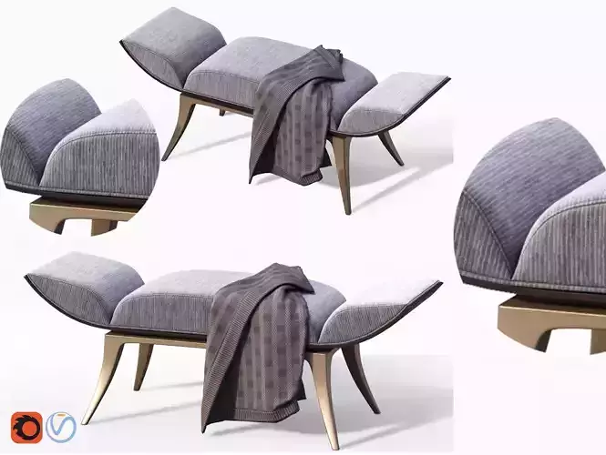 Classic Ottomans Bench