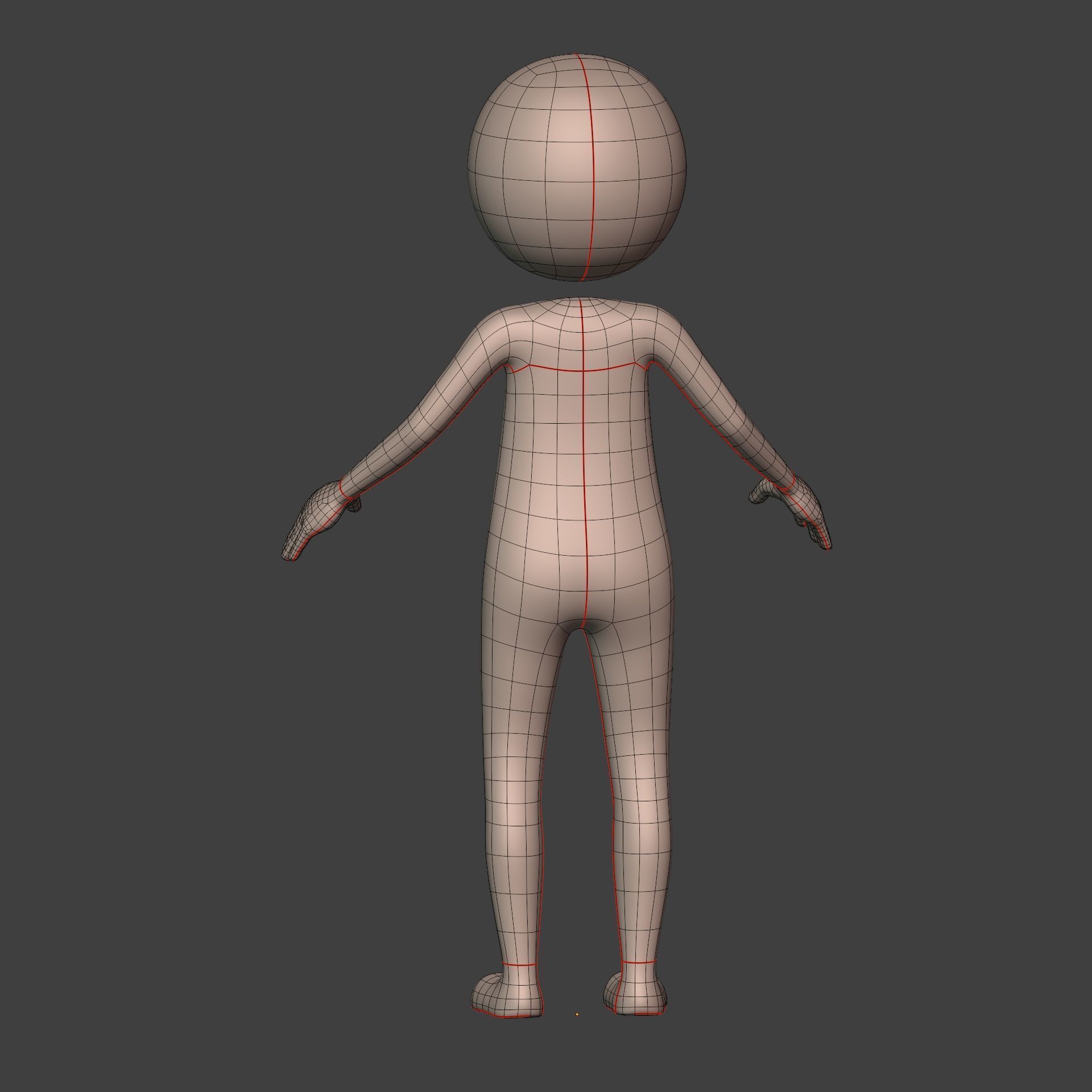 Cartoon Man - Stickman with High Quality FK and IK Rig  Low-poly 3D model_11
