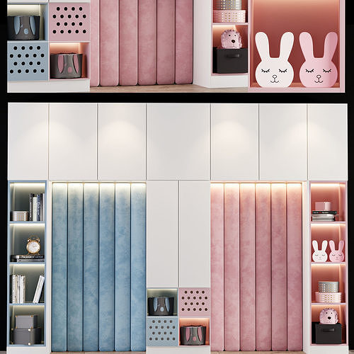 Wardrobe For Children 002 3D model