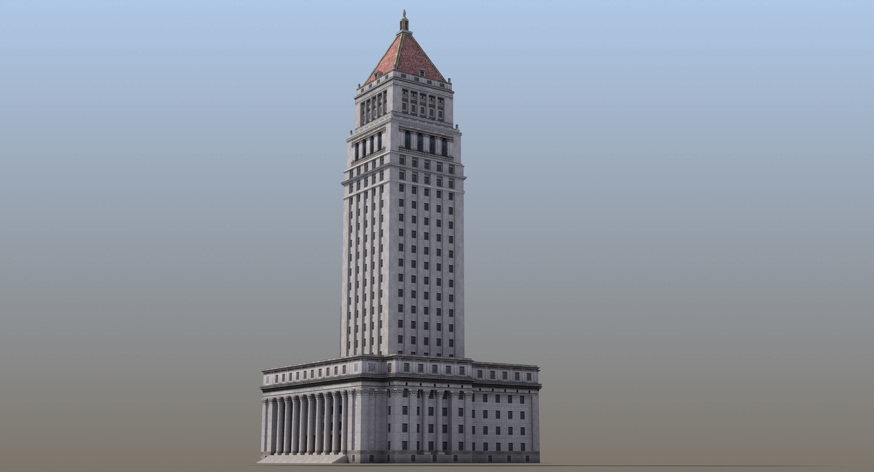 City Courthouse Building 3D model_14