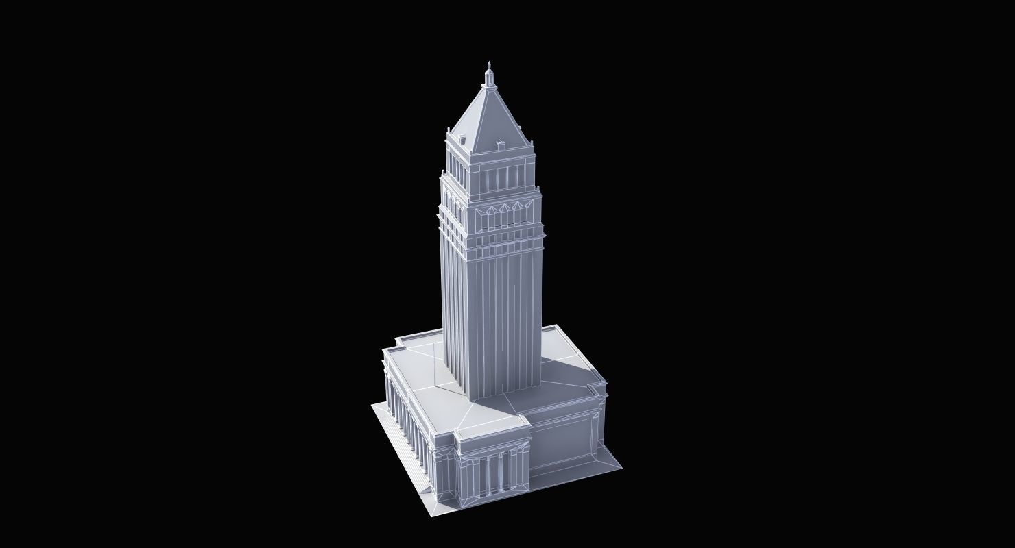 City Courthouse Building 3D model_7