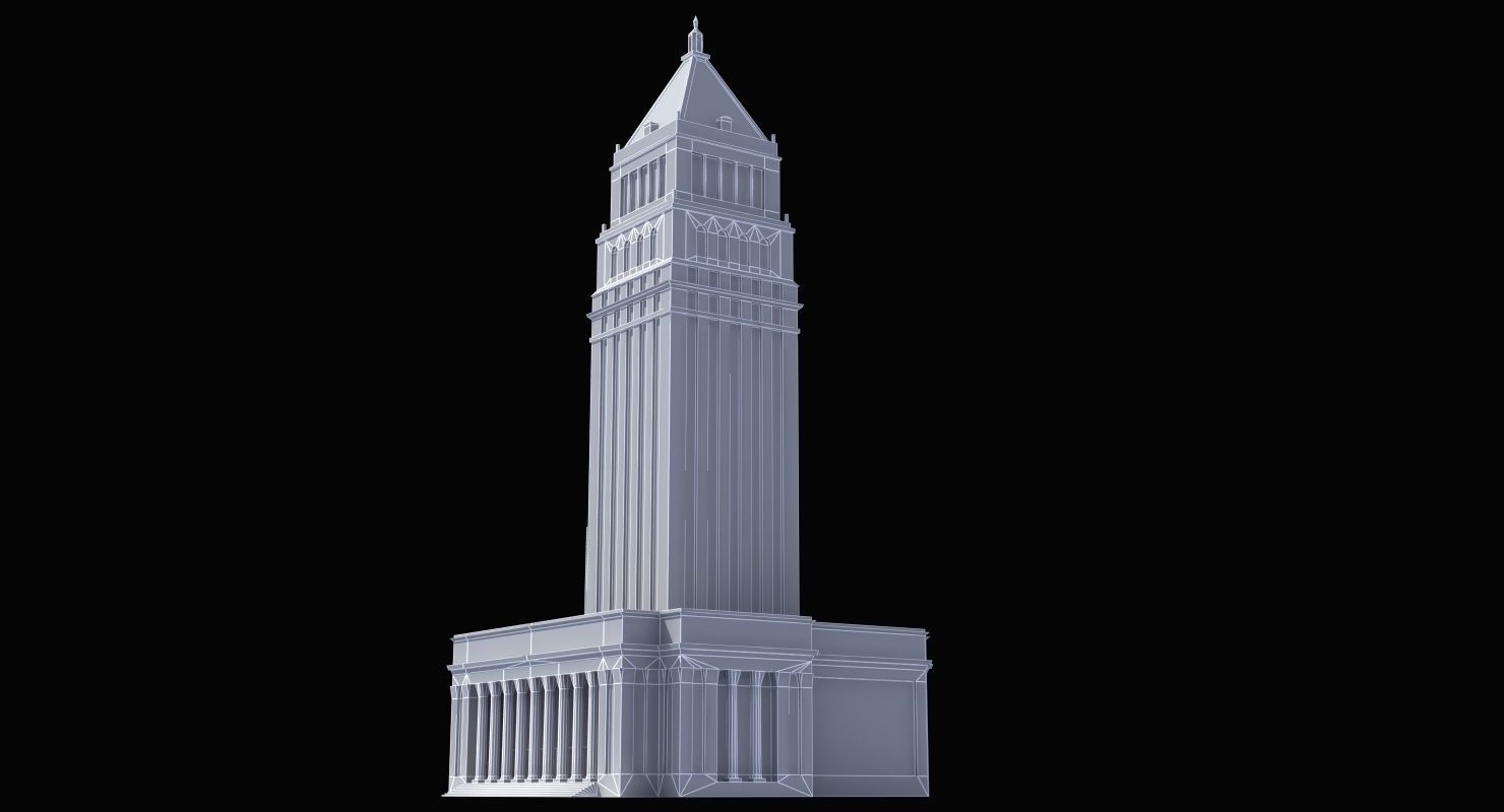 City Courthouse Building 3D model_9