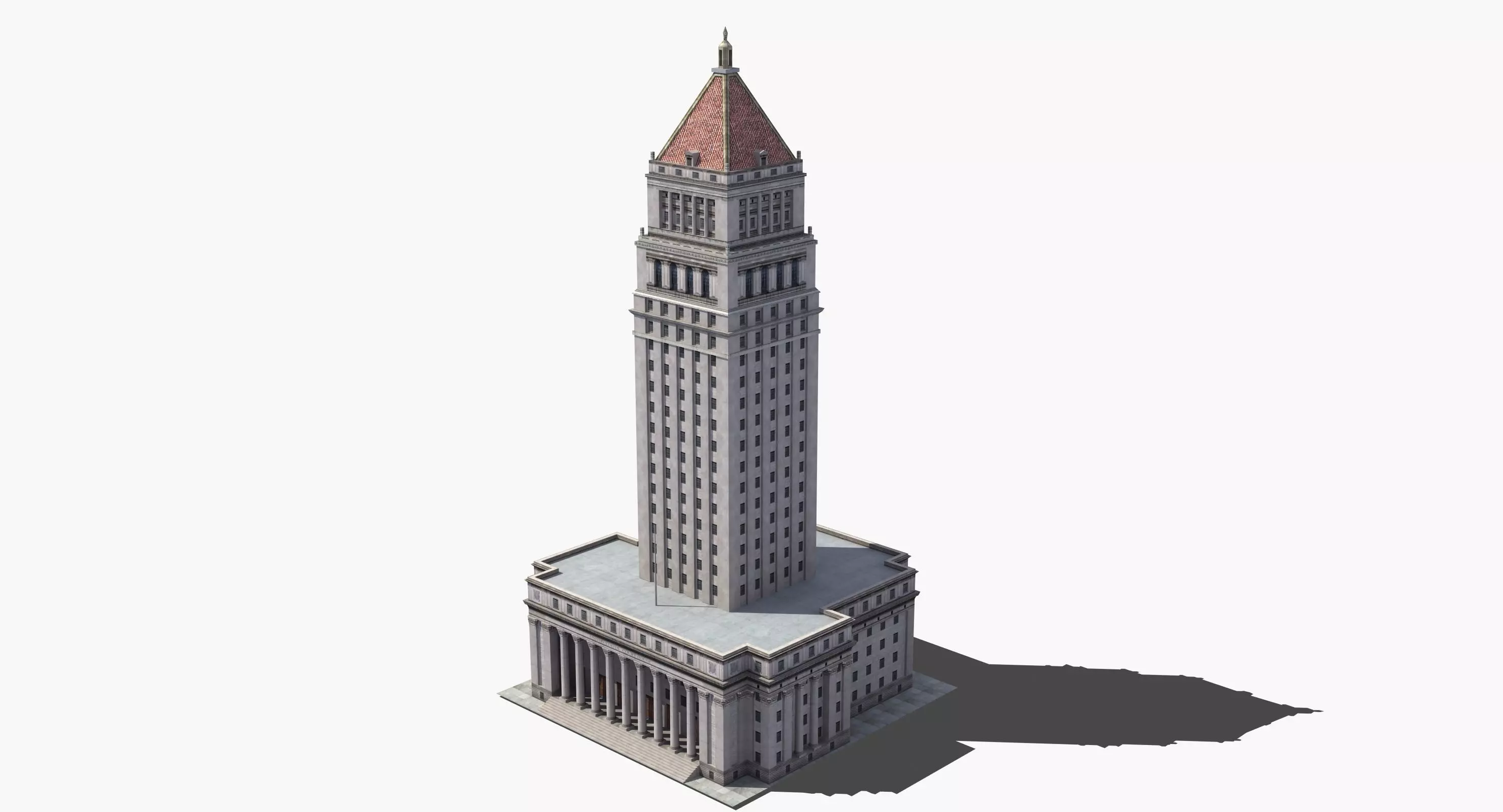 City Courthouse Building 3D model_0