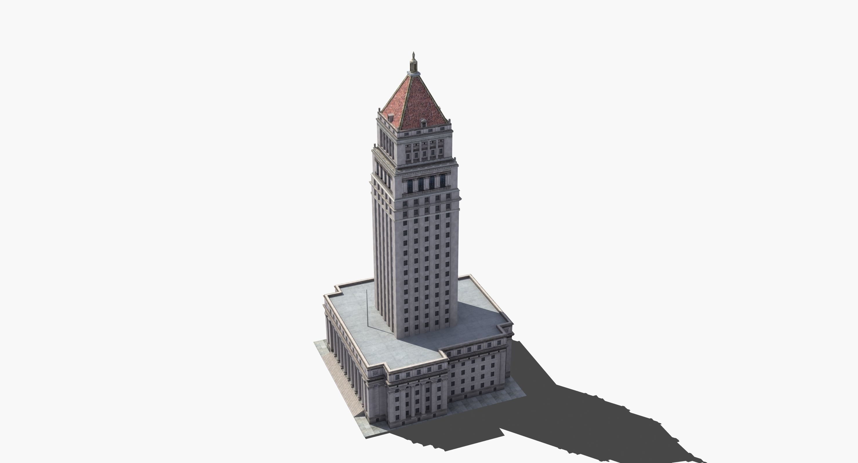 City Courthouse Building 3D model_8