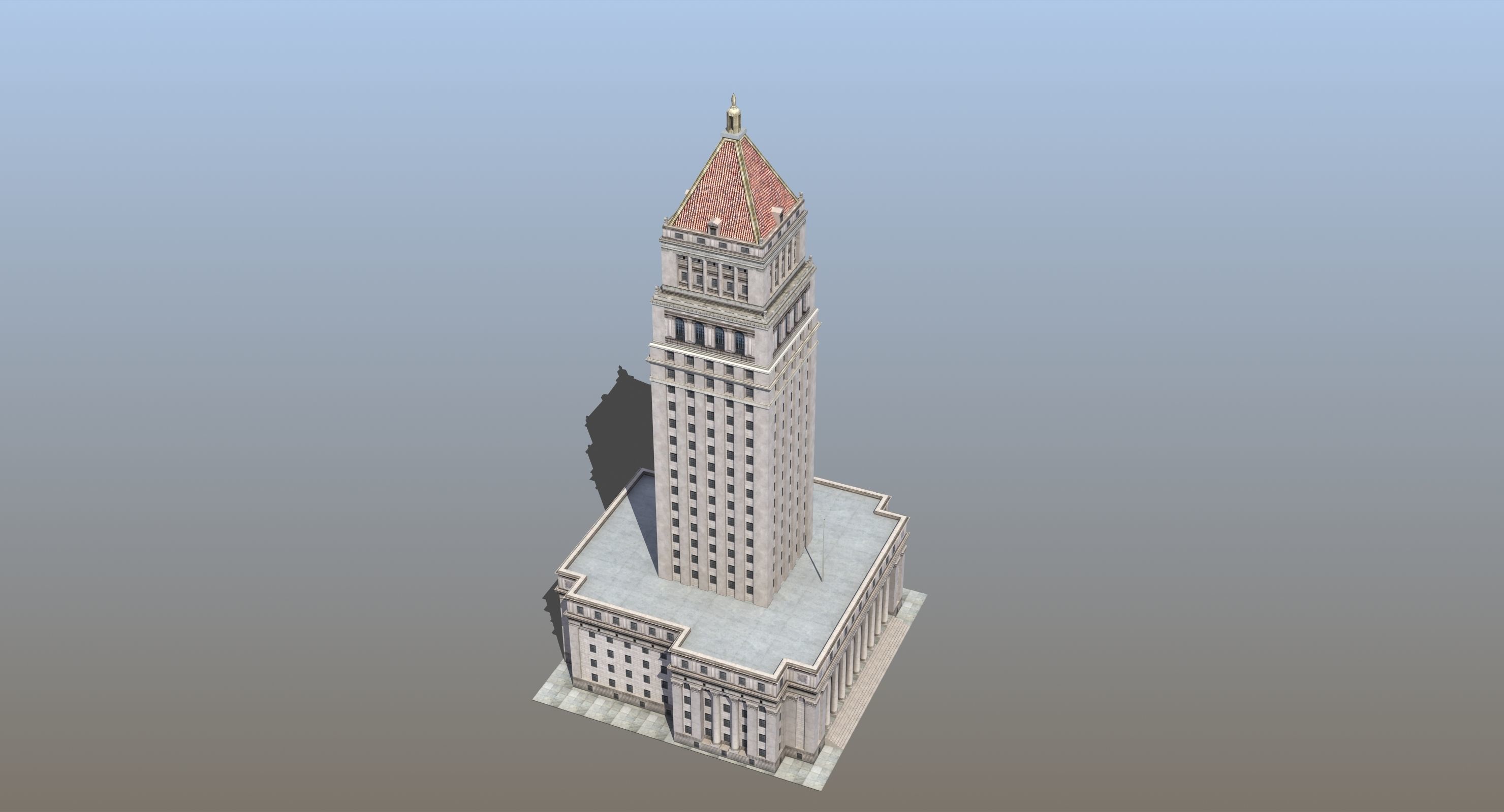 City Courthouse Building 3D model_13