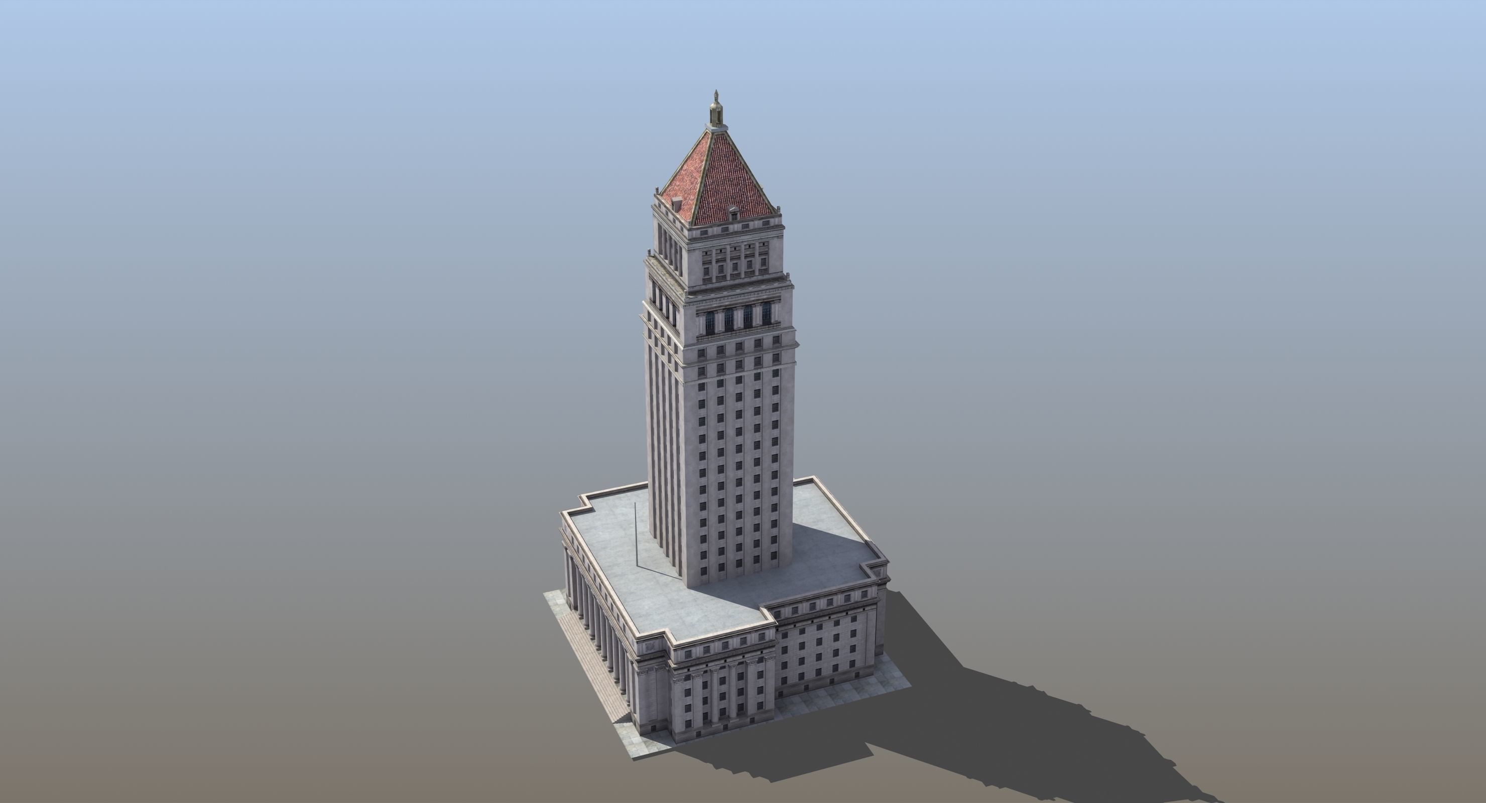 City Courthouse Building 3D model_16